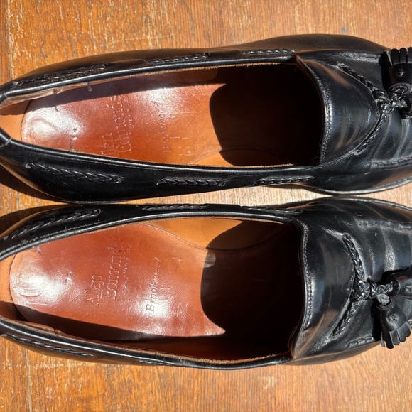 Allen Edmonds Brookwood Mens Black Leather Tassel Loafers Made in USA 11 D 4807 main image 5